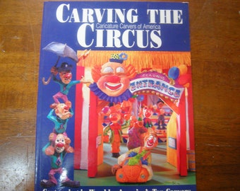 vtge book-carving the circus-wood cartooning-Fox books-how to carve- how to book-copyright 1997-