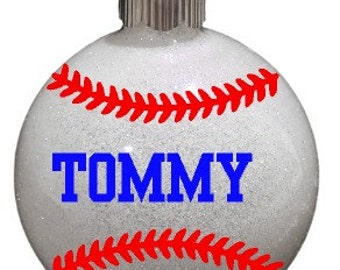 Personalized Baseball Ornament