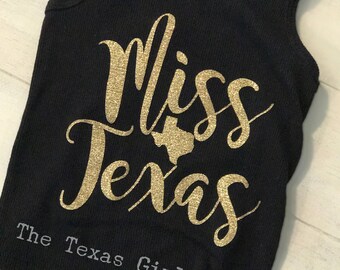 Miss "STATE" T-Shirt/Tanks for Girls and Teens