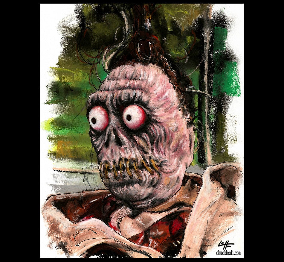 Print 8x10 Harry the Hunter Beetlejuice Shrunken