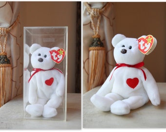 Ultra Rare 1993 1994 Valentino Beanie Baby, 12 Errors, Crooked Brown Nose, Big Right Eye, Date Error, German, Ty UK Ltd., Fareham Hants