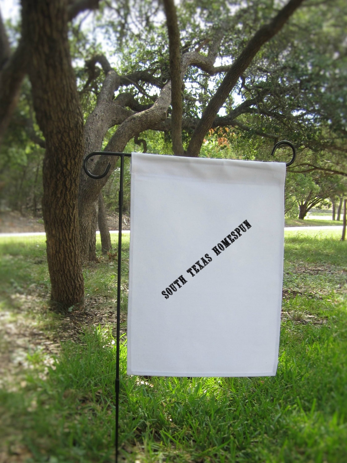 White Canvas Garden Flag Blank and ready to decorate Vinyl