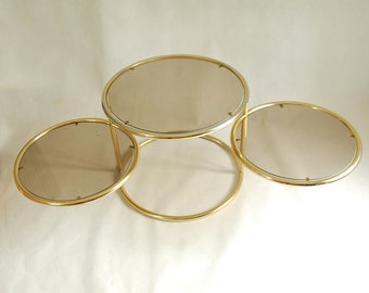Goldene modulare Tisch, Frankreich 70er Jahre.
