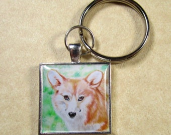 Corgi Keychain, Red Pembroke Welsh Corgi Key Chain, Corgi Key Ring, Corgi Mens Gifts, Corgi Gifts, Corgi Dad Gifts, Corgi Mom Gifts