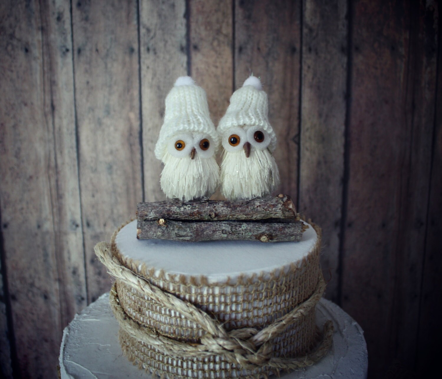 Owls Wedding Cake Topper Winter Fall Owls Wedding Cake Topper Winter Fall