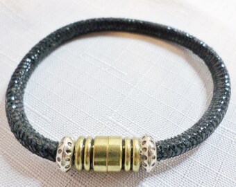 Black Suede Leather Bracelet