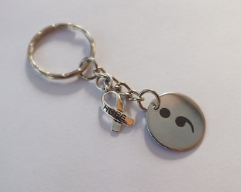 Semi Colon Key-chain Mental Health Awareness