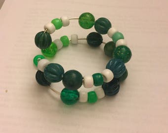 Green Beaded Bracelet