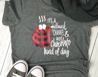 Hallmark Christmas shirt, Womens christmas shirt, womens gift, Christmas shirt, ladies Christmas shirt, Christmas movies shirt, Holiday Tee