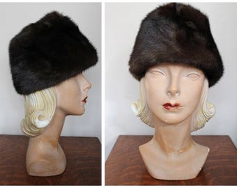 1960s Hat // Mr. R Mink Hat // vintage 60s hat