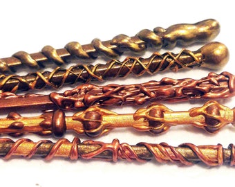 Wizard wand party favors / wizard birthday party wands / bronze wands