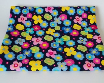 Bright Flowers of the Night Cotton Fabric