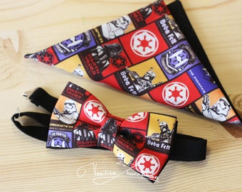 Set bow tie and handkerchief Star Wars