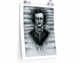 Edgar Allan Poe - Archival Prints - Multiple Sizes *Shipping DISCOUNT on Multiple Items*