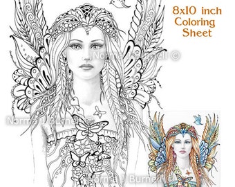 fairy flutters fairy tangles grayscale printable coloring sheets pages norma j burnell adult coloring books - Fairy Coloring Book For Adults fairy flutters fairy tangles grayscale printable coloring sheets pages norma j burnell adult coloring books - Fairy Coloring Book For Adults