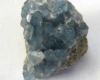 Celestite Specimen, Crystal Specimen, Crystal Cluster, Collectors Specimen, Rocks and Minerals, Display Specimen, Home Decor, Blue Celestite