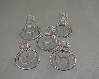 Vintage Metal Bed Springs 5 Cone Shaped Metal Coils Steampunk Crafting Project Spring , #466