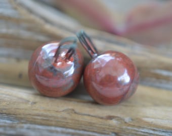 Ancient Jasper- Handmade Porcelain Orbs