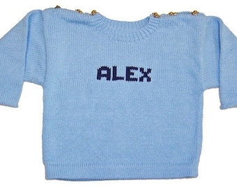 Personalized Sweater - Button Shoulder