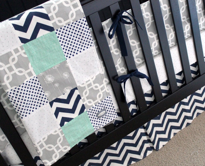 Neutral Crib Bedding Set Baby Cribset Nursery Zoom