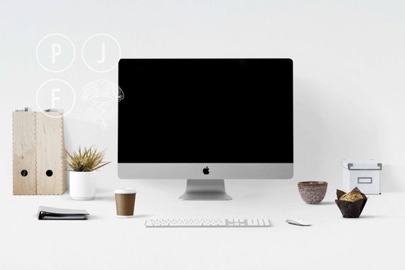 Download iMac mockup computer mockup styled desktop stock photo