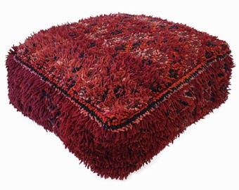 Moroccan Pouf | Bohemian Floor Cushion