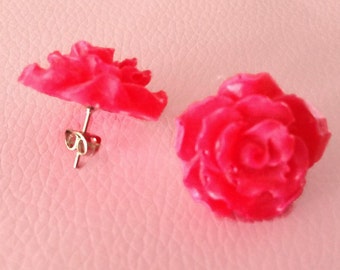 Rosebud Post Earrings