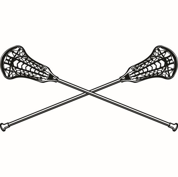 Lacrosse Logo 2 Sticks Crossed Equipment Field Sports Game