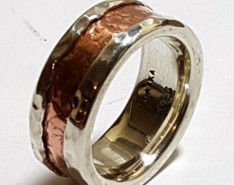Ladies Silver Copper Band
