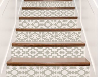 Escalera pegatinas recargado vinilo azulejo adhesivos para