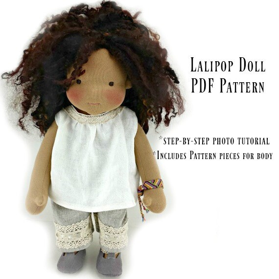 Kit and PDF pattern for Lali Pop doll Kit and PDF pattern for Lali Pop doll