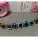 4 pairs 18mm(20mm 22mm 24mm) Colored Safety Eyes for crochet doll