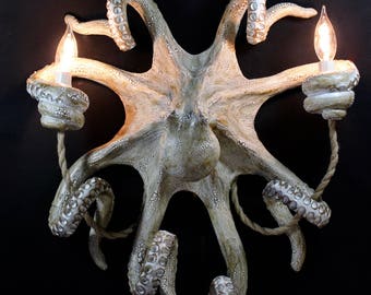 Handmade Octopus Wall Sconce