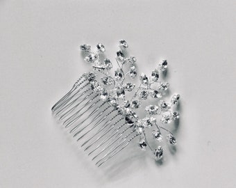 Bridal accessories, wedding hair comb, wedding hair accessories, bridal comb, wedding comb, Handmade crystal hair comb