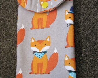 Fox Pencil Case, Large Sunglass Case, Large Phone Case.