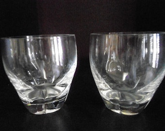 5 Lalique Crystal Old Fashioned glasses