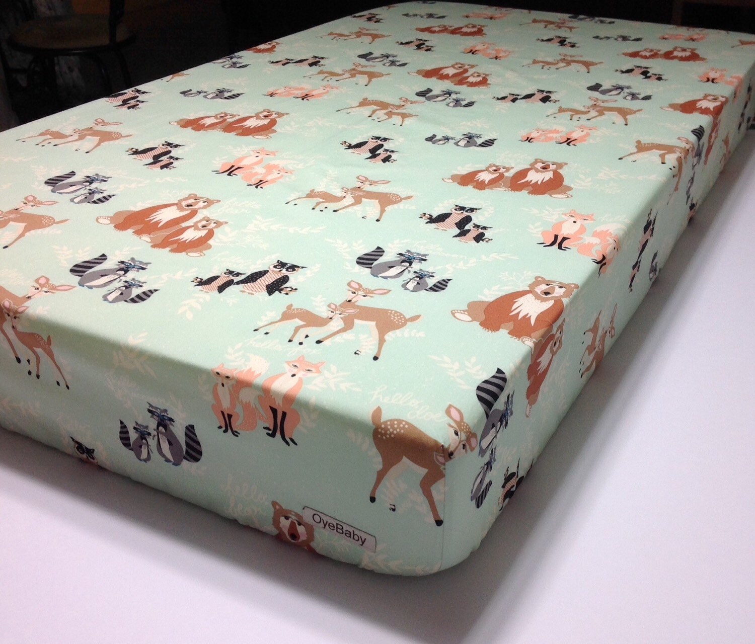 Woodland Crib Sheet Changing Pad Cover Fitted Crib Sheet