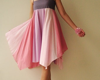 Umbrella...Pink Tone Cotton dress