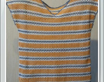 Crochet cotton blouse Häkeln Baumwßwoll-Bluse