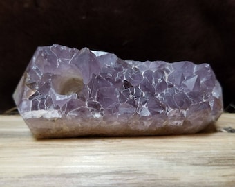 Amethyst Crystal Cluster Pipe