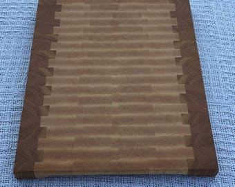 End Grain Cutting Board - Maple and Cherry