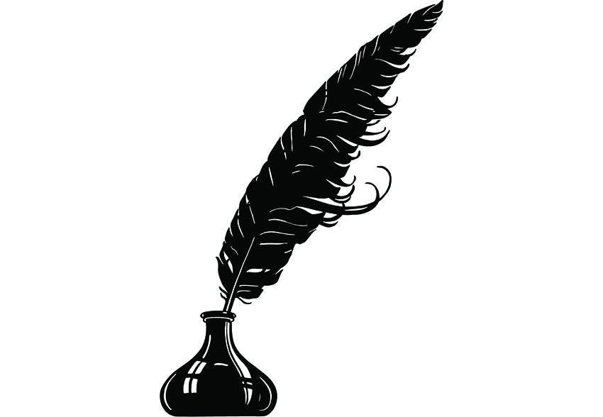 Download Feather Quill Pen Ink Well Writing Writer .SVG .EPS .PNG ...