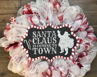 Santa Claus Christmas Wreath