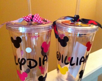 Personalized Disney Tumbler Cup Glass