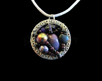 Purple Love - Ring Window Pendant