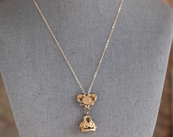 Victorian Fob Necklace, Victorian Necklace, Antique Fob, Antique Gold Filled Fob, Antique Fob Jewelry, Victorian Fob