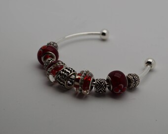 Read Beaded Curved Bracelet