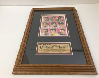 Elvis Presley Commerative Stamp Plaque