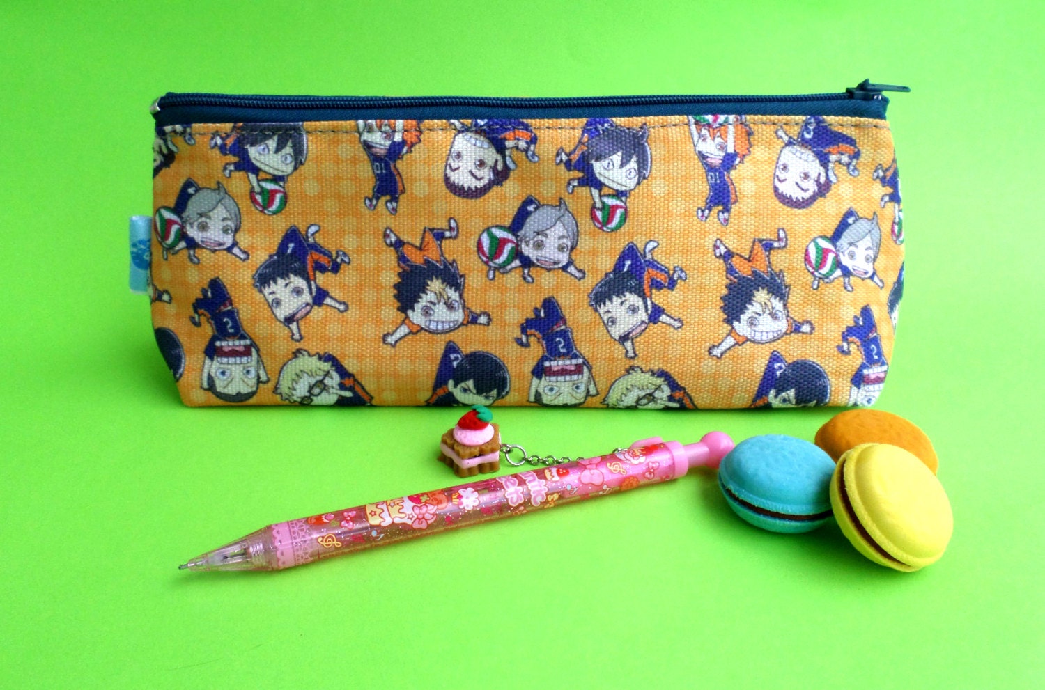 Cute Haikyuu Pencil Case Zipper Pouch Bag Pen Box School