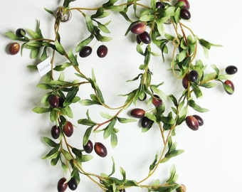 Artificial Olive Vine, Fake Olive Garland, Great for Displays and Decoration
